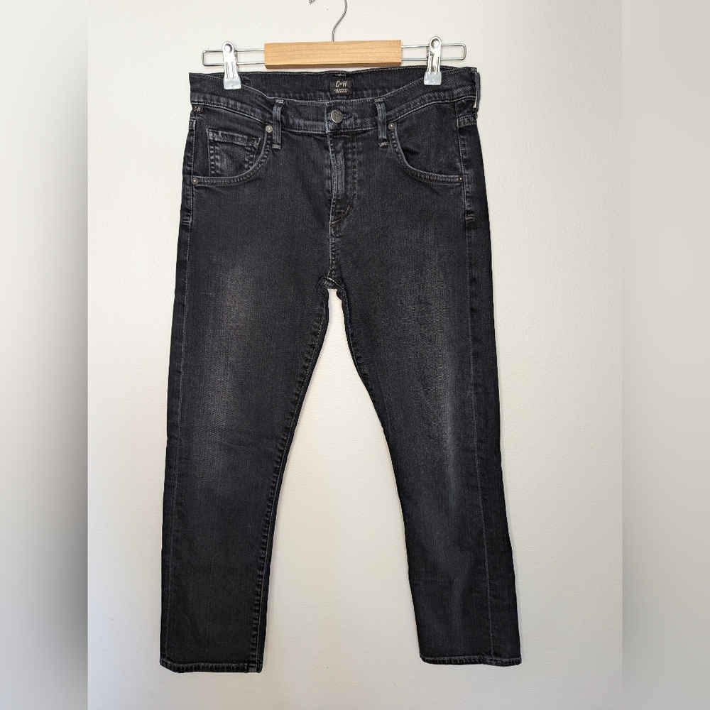 Citizens Of Humanity Black Wash Straight Leg Jeans sz 27